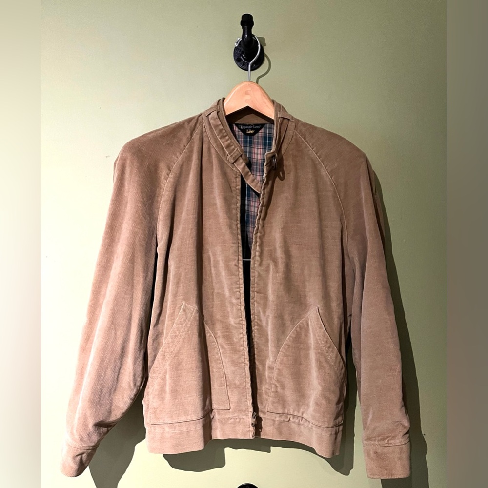 Vintage Separate Lee’s by Lee Tan Brown Plaid Lined Jacket Corduroy L